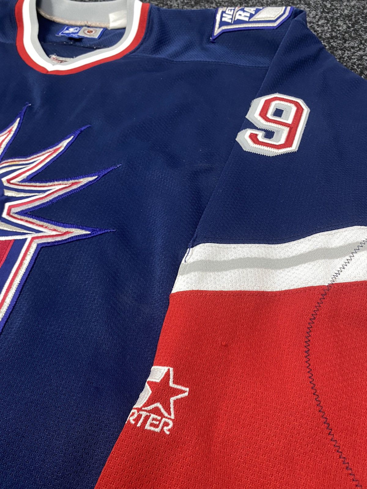 NHL × Vintage WAYNE GRETZKY 90s NEW YORK RANGERS STARTER JERSEY Size US XL / EU 56 / 4 - 6 Thumbnail