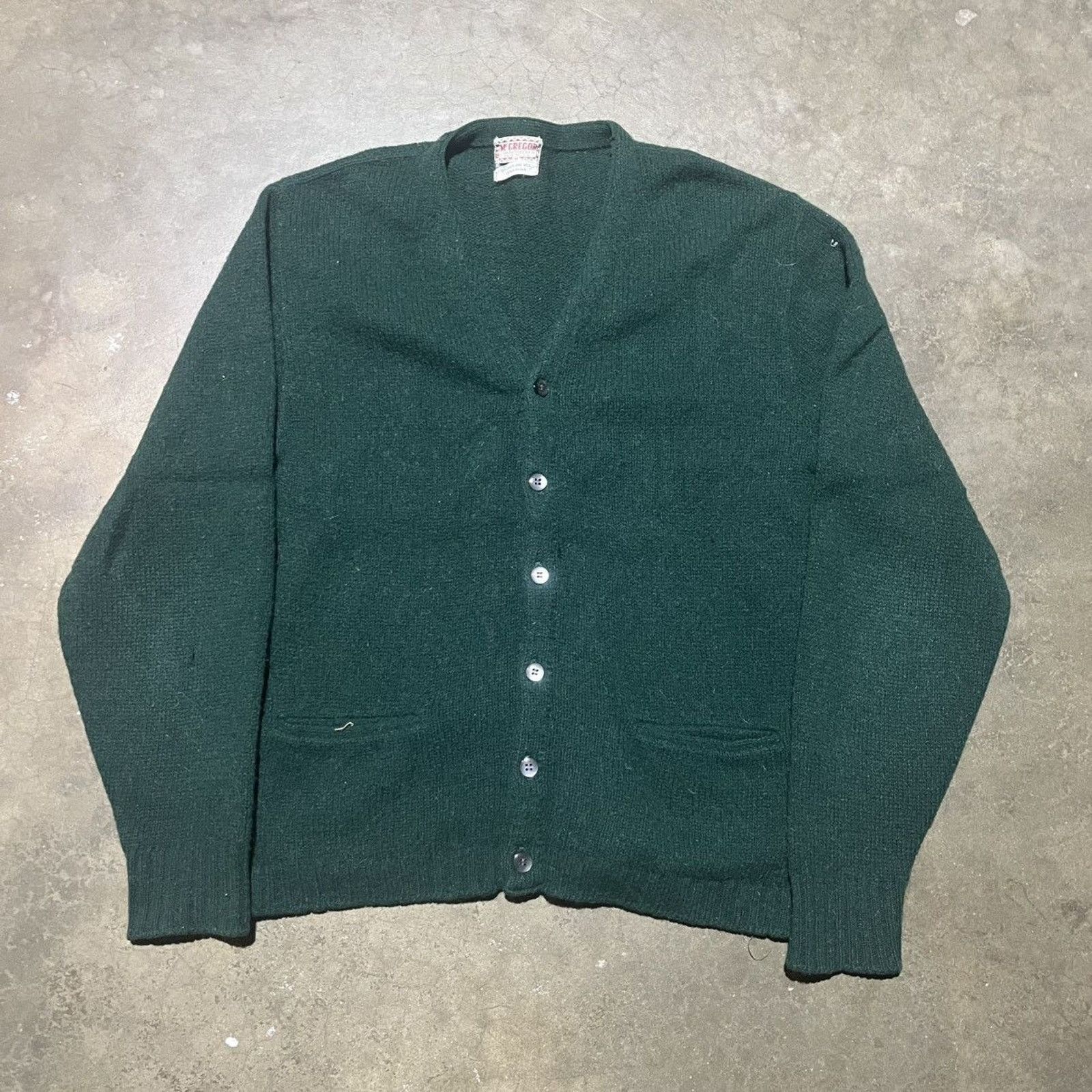 トップス 1980s mcgregor \" Clan\"wool cardigan Vintage Cardigan Golf Sweater, MCGREGOR Royal Clan, Brown