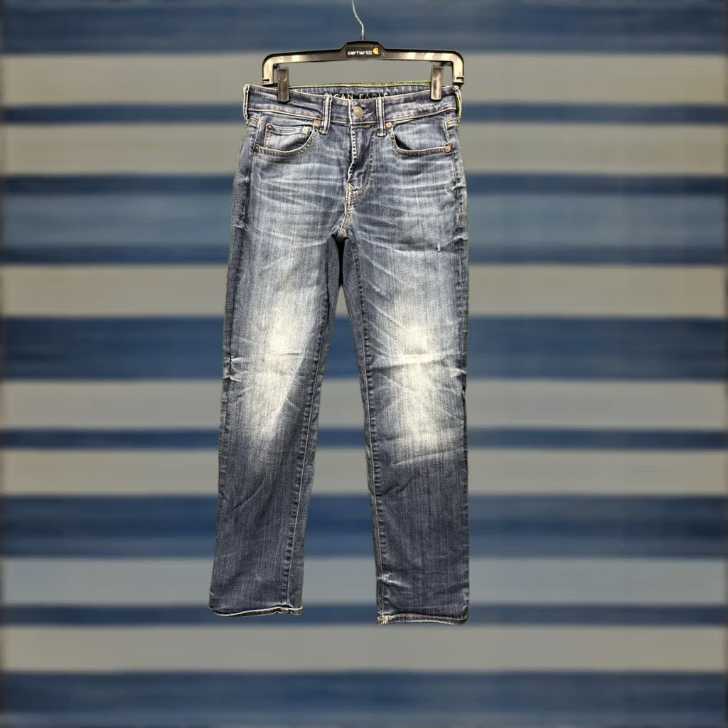 American Eagle Outfitters American Eagle Outfitters Jeans Mens 28 Regular Straight 30 Inseam Denim Blue 2000s Casual Stretch Size US 28 / EU 44 - 1 Thumbnail