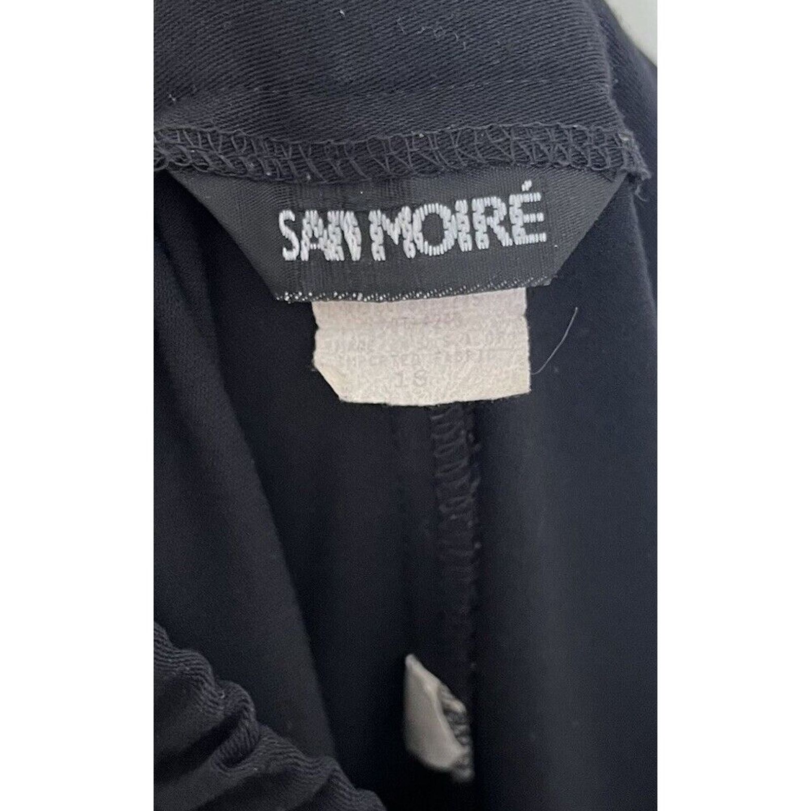 Vintage San Moire | Black Pleated Pants Vintage 90s Y2K Women’s 16 Size 38" / US 16 / IT 52 - 5 Thumbnail