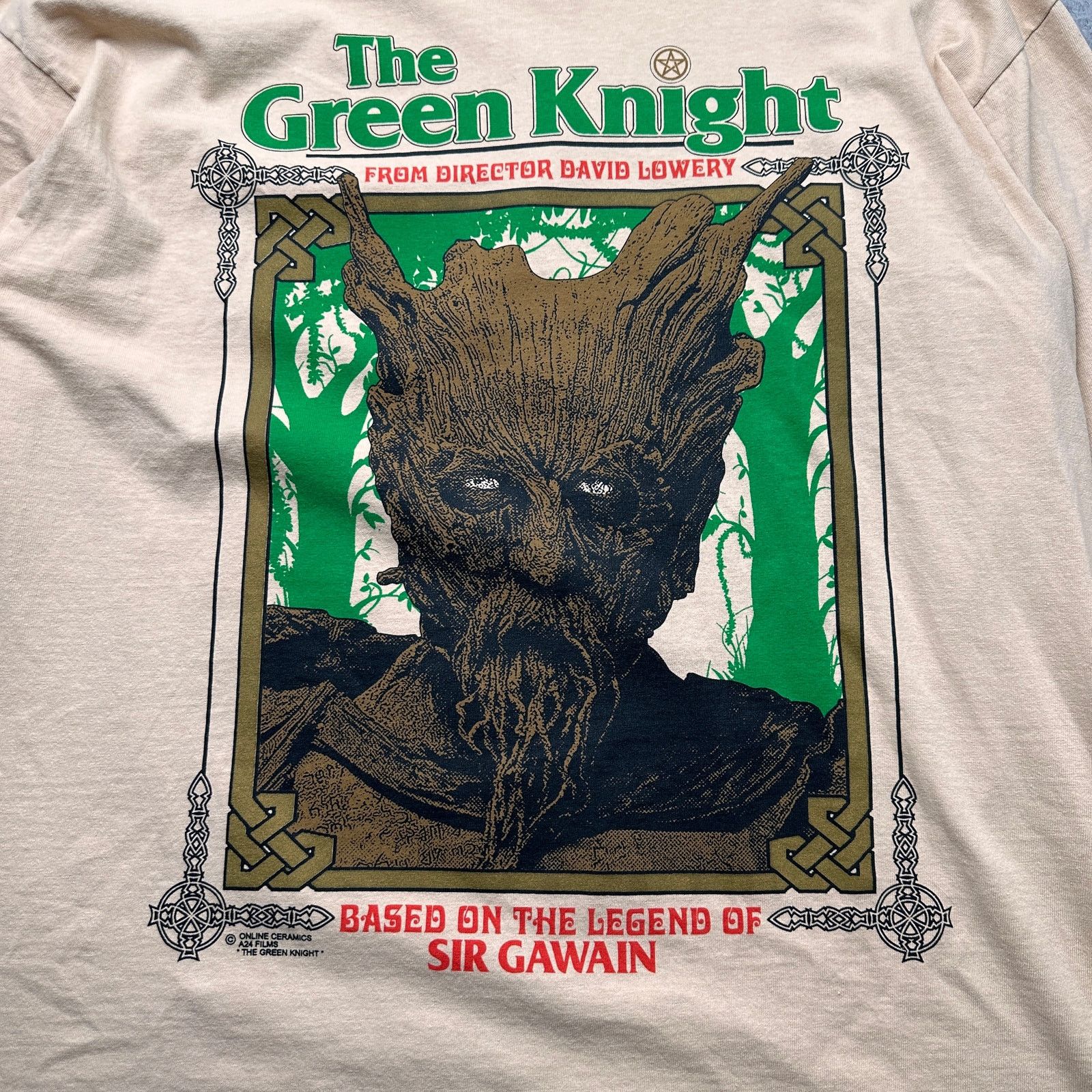 A24 A24 Green Knight Long Sleeve T-Shirt Large Online Ceramics Size US L / EU 52-54 / 3 - 11 Thumbnail