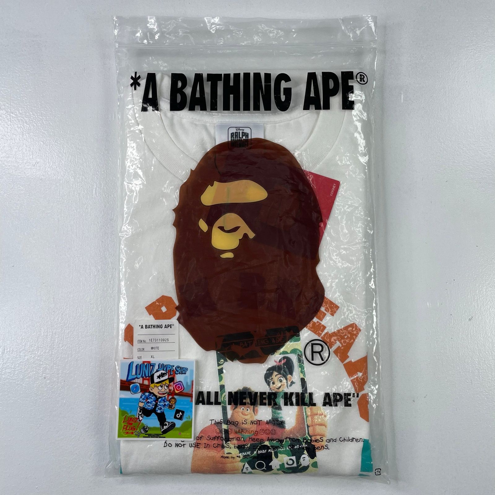 Bape × Disney BAPE x Disney Ralph Breaks The Internet Tee Size US XL / EU 56 / 4 - 11 Thumbnail