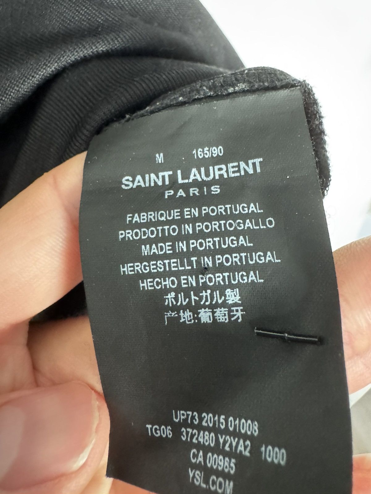 Saint Laurent Paris Hedi silk pocket Deep V T Size US S / EU 44-46 / 1 - 3 Thumbnail