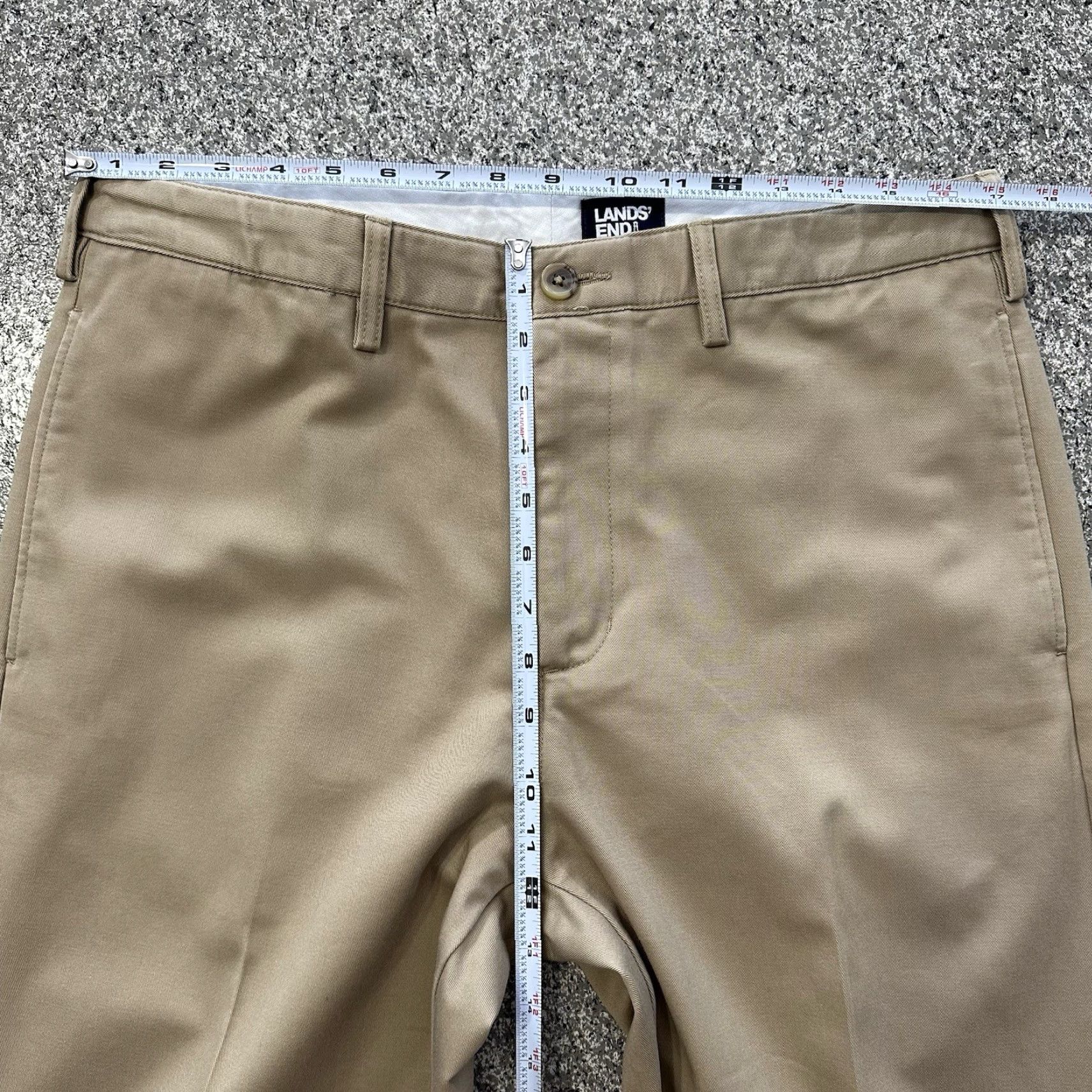 Lands' End Lands' End Khakis Pants Mens 34x32 Beige Beige Khakis Lands' End Pants Mens 34x32 Straight Flat Front Relaxed Cotton 34 32 Navy? Size US 34 / EU 50 - 7 Thumbnail