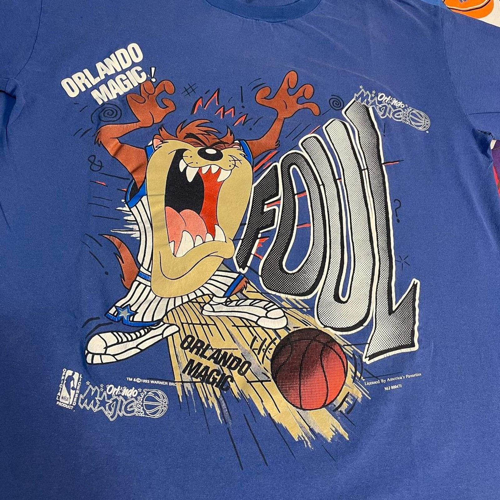 NBA × Vintage Vintage 1993 NBA Taz Orlando Magic Basketball Looney Tee Size US L / EU 52-54 / 3 - 3 Thumbnail