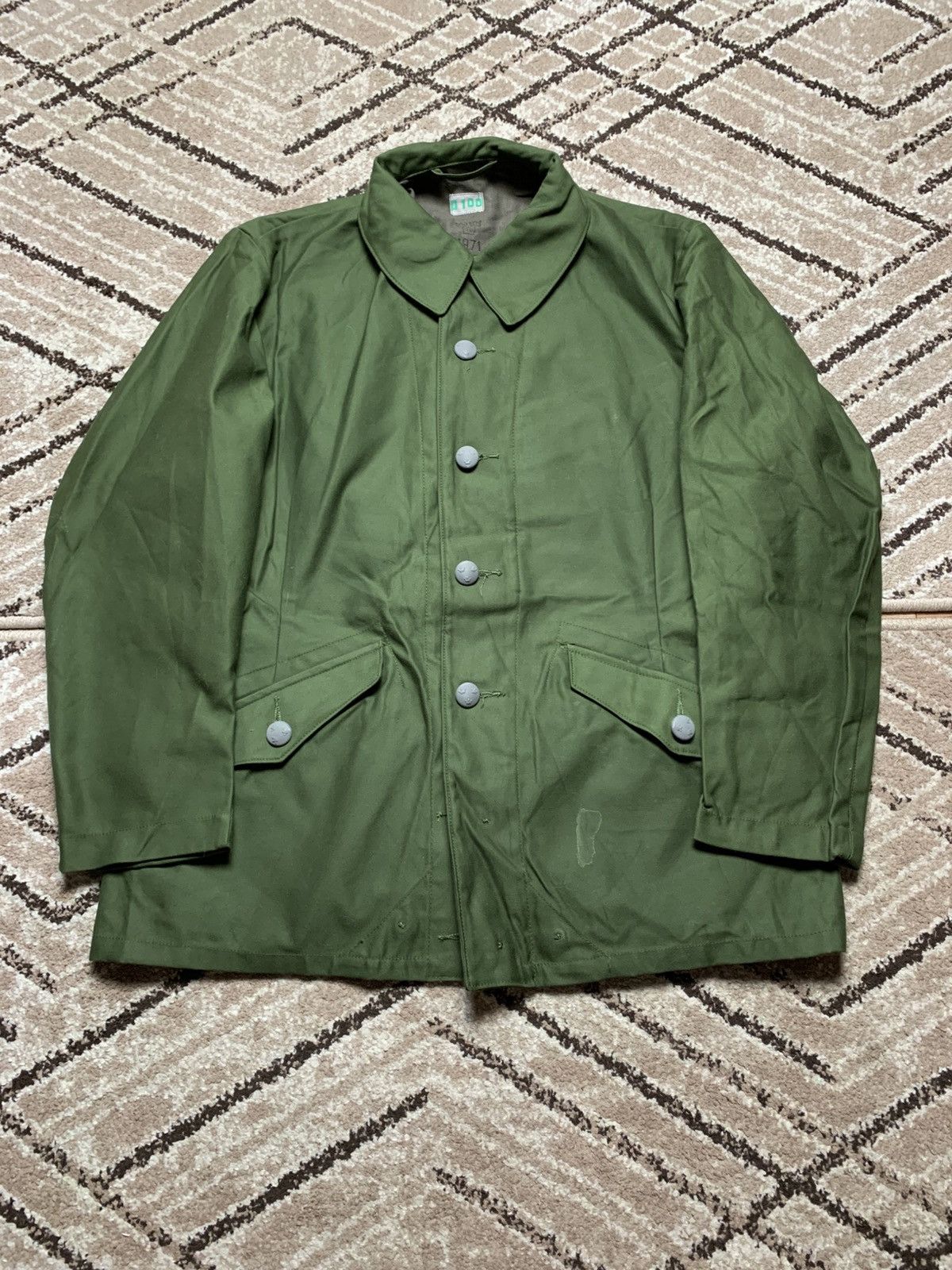 Vintage Vintage Sweden D100 Army Military jacket Size US M / EU 48-50 / 2 - 3 Thumbnail