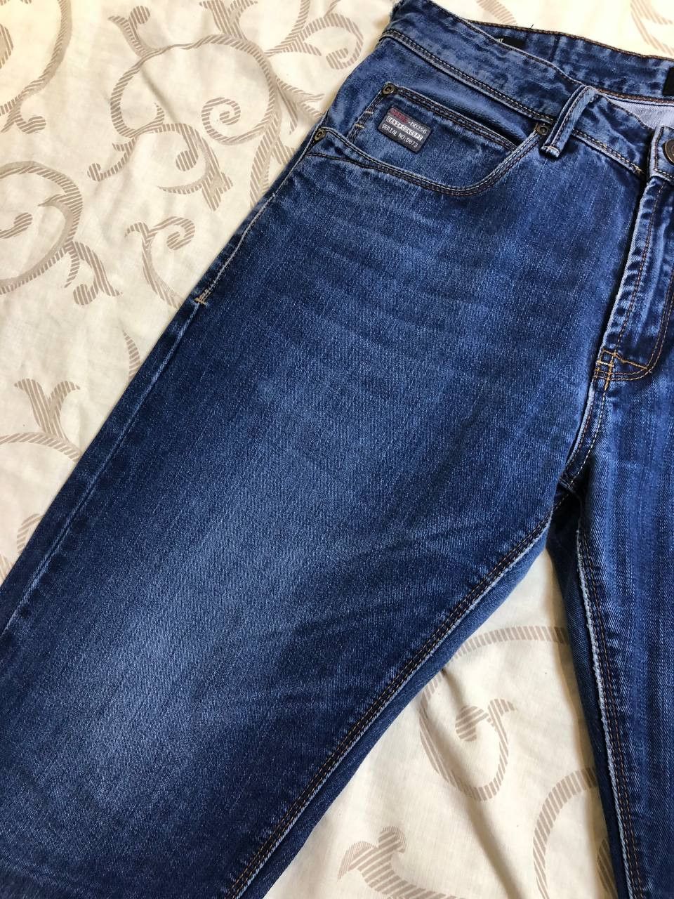 Diesel Diesel Straight Fit Denim Jeans Wash (Approx W32 x L30) Size US 32 / EU 48 - 7 Thumbnail