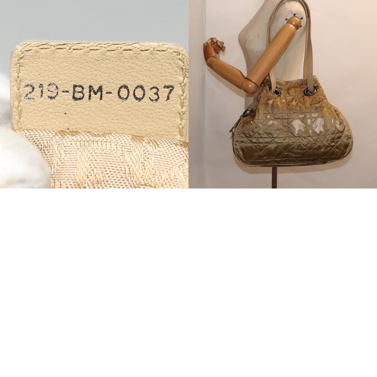 Dior DIOR Lady DIOR Canage Shoulder Bag Nylon Beige Size ONE SIZE - 13 Thumbnail