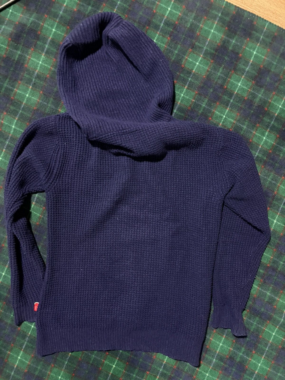Wtaps WTAPS Waffle Knit Hoodie Navy Size 2 Size US M / EU 48-50 / 2 - 4 Thumbnail