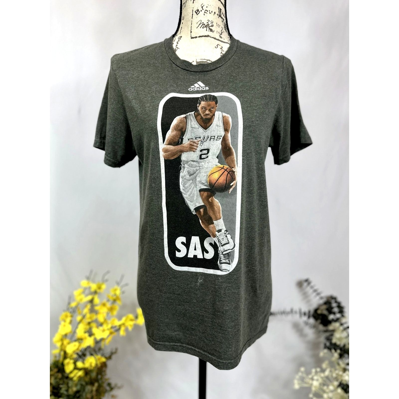 Adidas Kawhi Leonard San Antonio Spurs 2014 Adidas T-Shirt S Size US S / EU 44-46 / 1 - 3 Thumbnail
