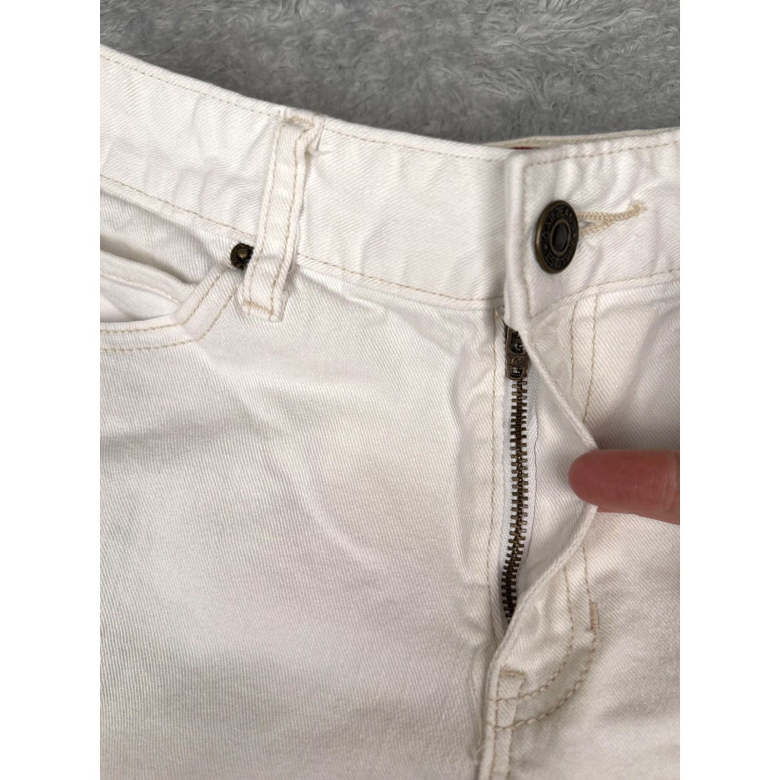 Gap Gap Jeans Womens 8A White Curvy Straight Stretch Denim Casual Mid Rise 28x29 Size 30" / US 8 / IT 44 - 5 Thumbnail