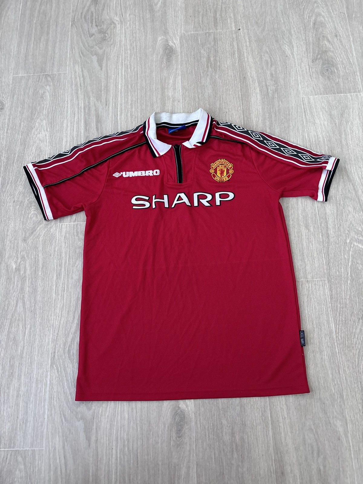 maglia calcio Beckham Manchester United 1998 1999 SHARP UMBRO
