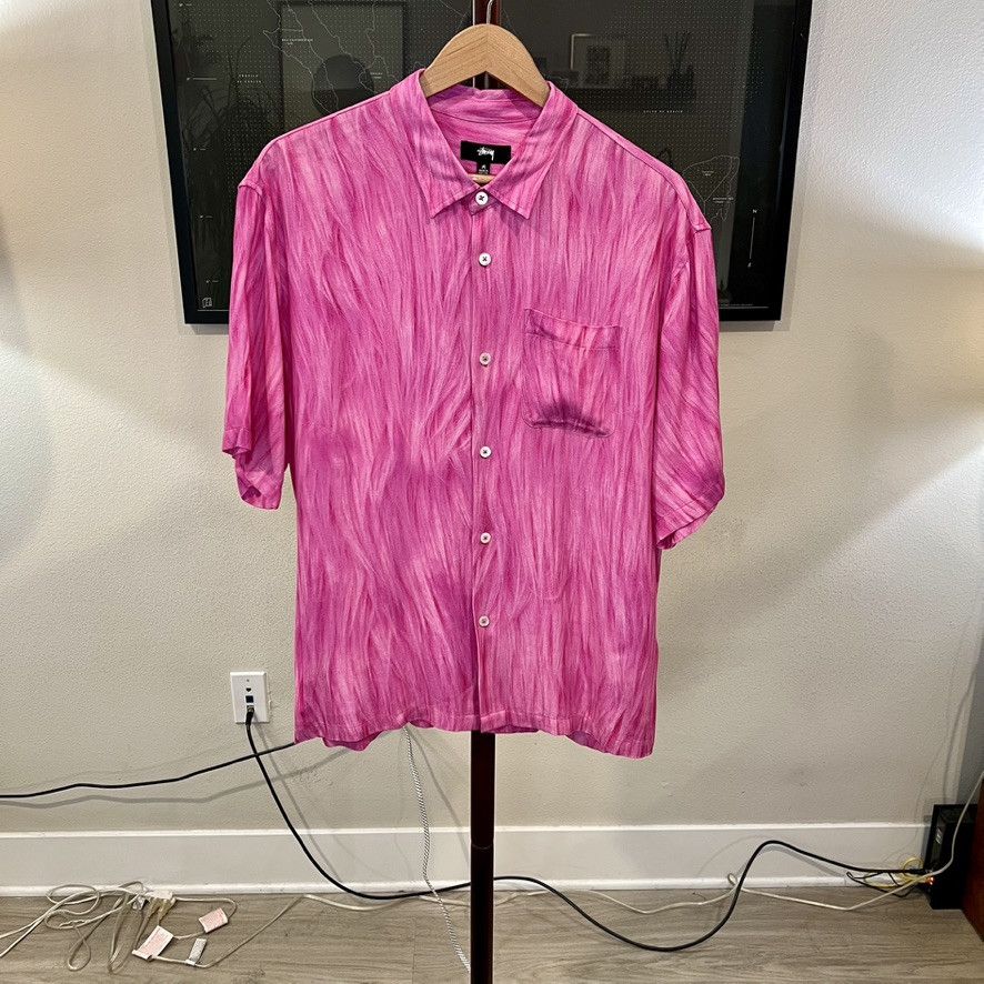Stussy Stussy Crocodile Print Silk Shirt | Grailed
