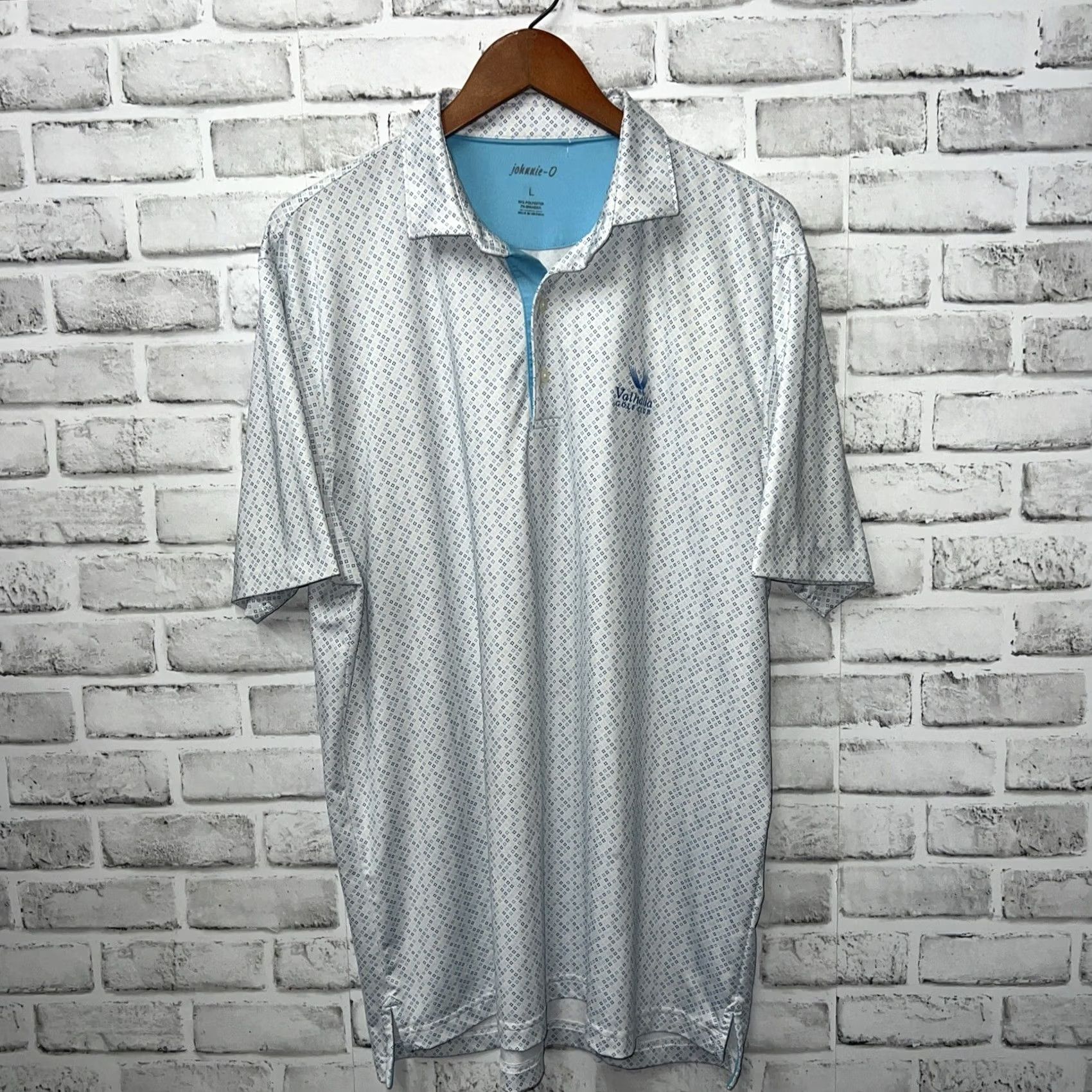 johnnie-O Johnnie O Polo Shirt Mens Size L Blue White Size US L / EU 52-54 / 3 - 2 Thumbnail