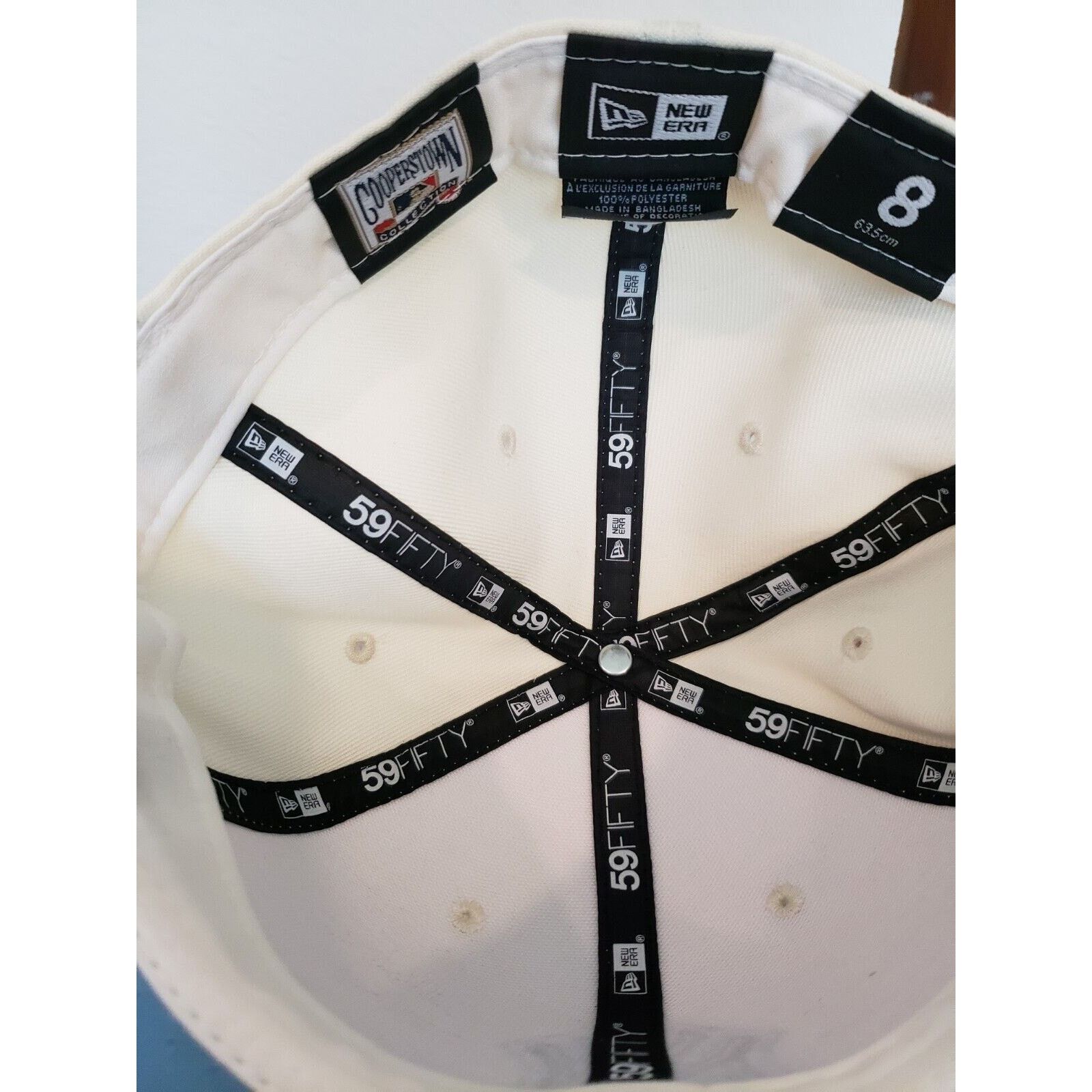 New Era New York Yankees Hat 1998 WS Black Ice Size 8 White New Era Size ONE SIZE - 6 Thumbnail