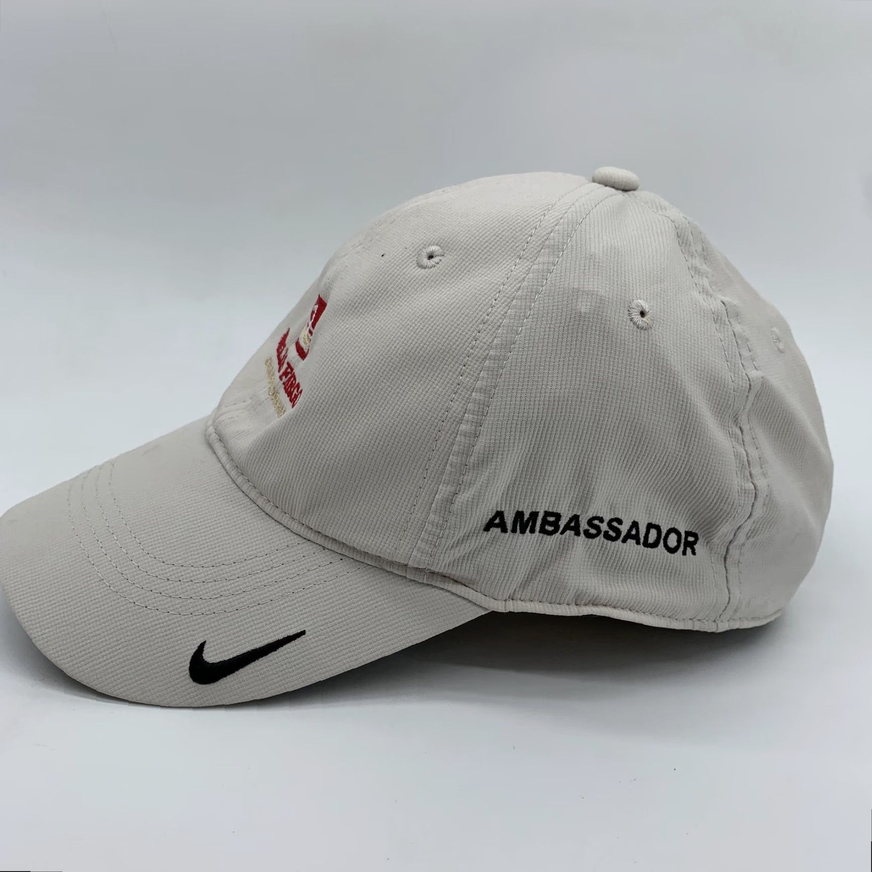 Nike Nike Golf Hat Cap Strap Back Mens Beige One Size Wells Fargo Championship Cap Size ONE SIZE - 2 Thumbnail