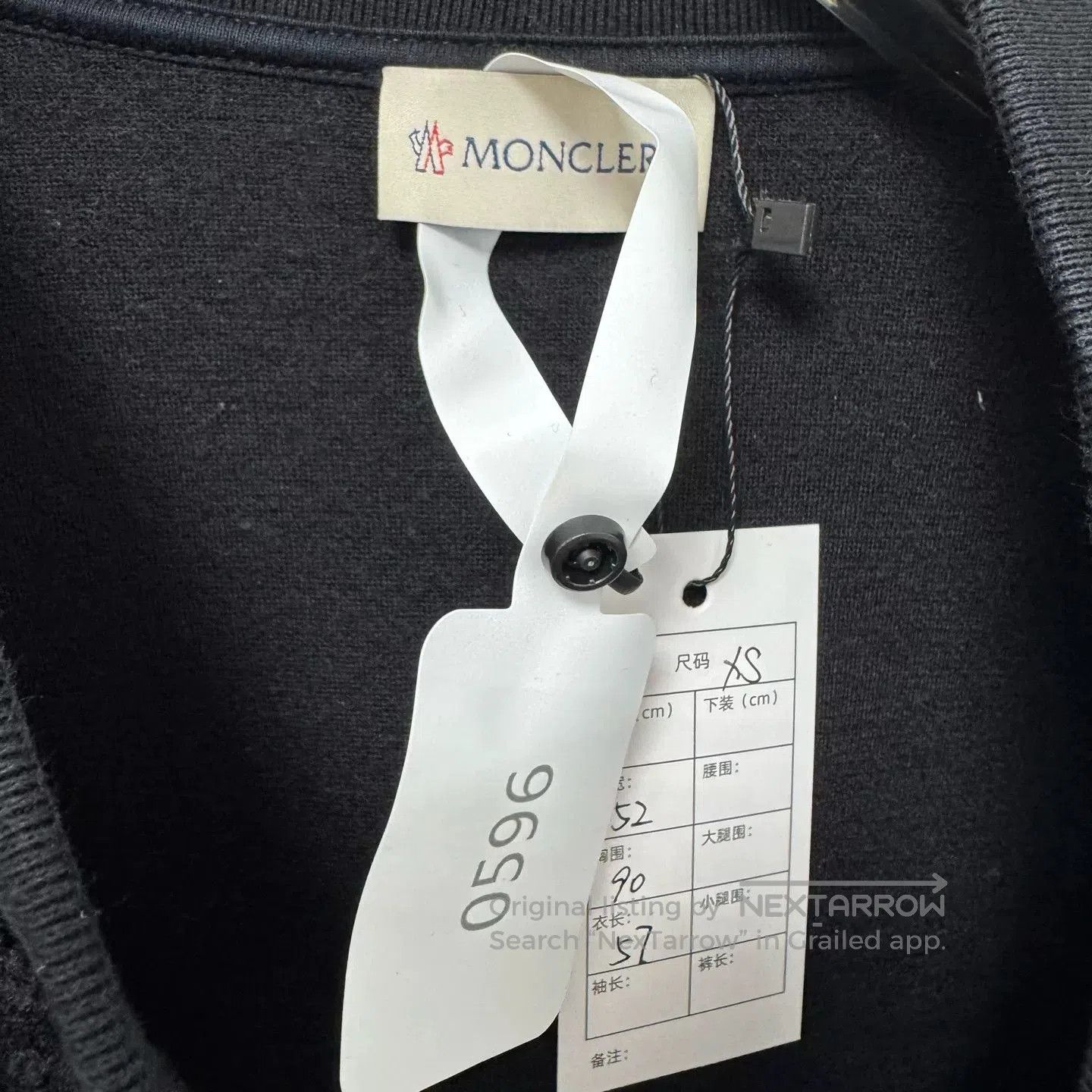Moncler Moncler Black Sherpa Panel Sweatshirt XS. Size XS / US 0-2 / IT 36-38 - 3 Thumbnail