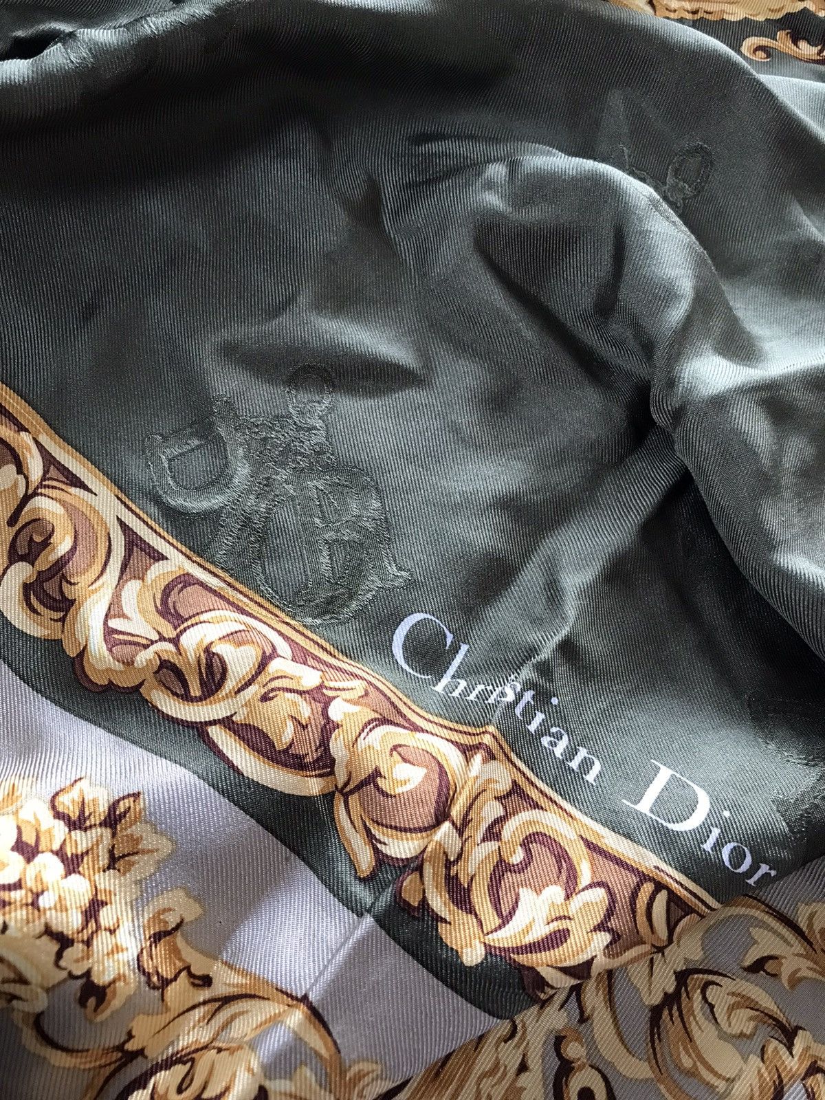 Christian Dior Monsieur × Dior Vintage Christian Dior Silk Scarf Size ONE SIZE - 4 Thumbnail