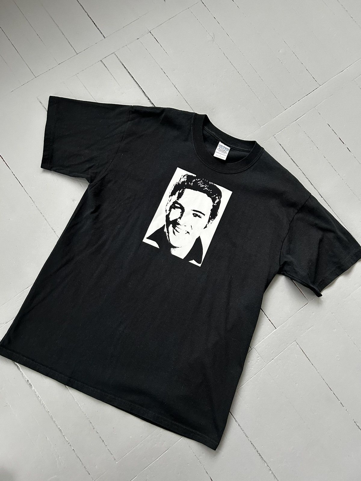 Band Tees × Gildan × Vintage Elvis Presley T-shirt vintage Size US L / EU 52-54 / 3 - 2 Thumbnail