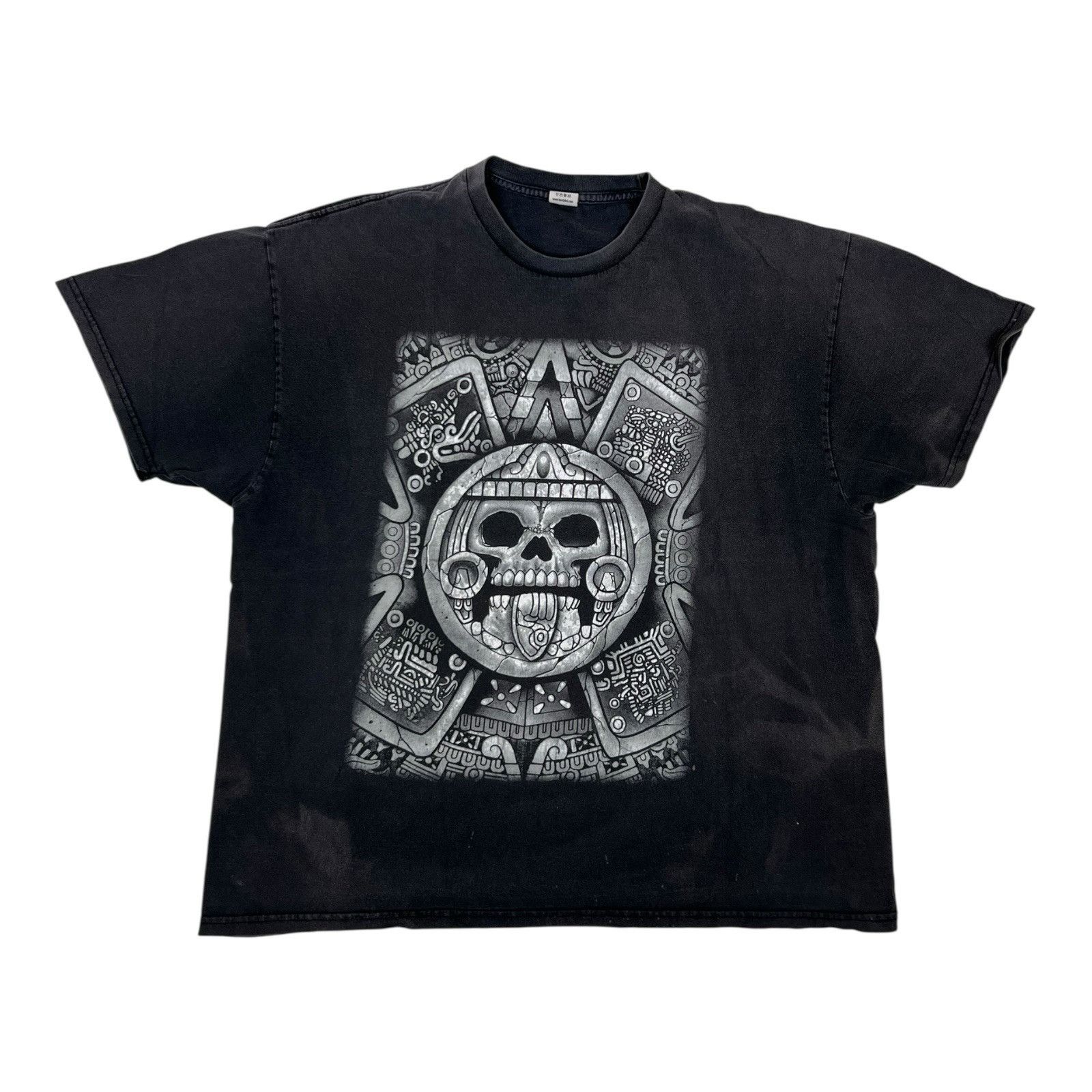 Other Vintage Aztec Calendar Skull T-Shirt Size 2XL Y2K Chicano Gr Size US XXL / EU 58 / 5 - 1 Thumbnail