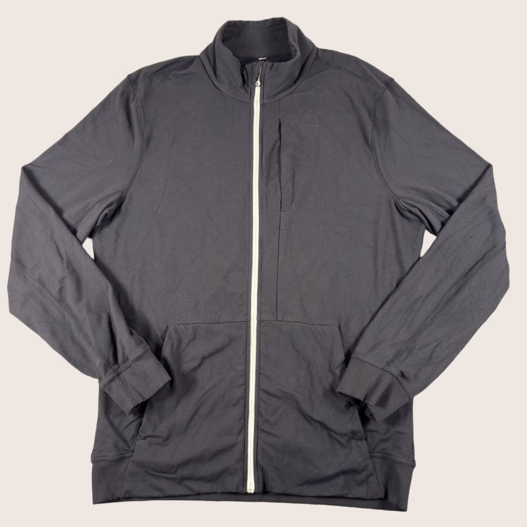 Lululemon Lululemon Jacket Mens XL Black Full Zip Track Athletic Lightweight Stand Collar Size US XL / EU 56 / 4 - 1 Thumbnail