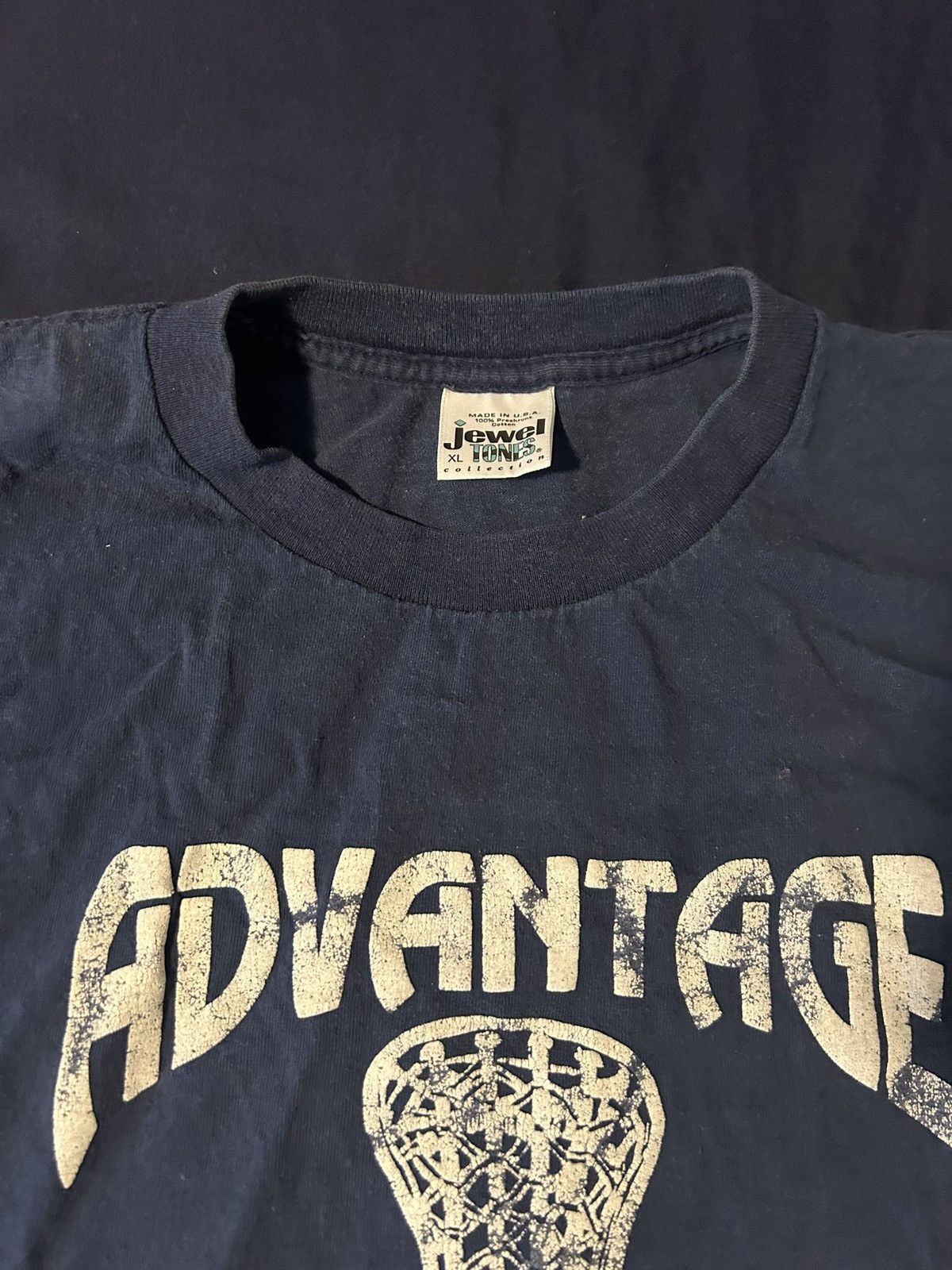Other Vintage Jewel Tones Advantage Lacrosse Navy T-Shirt #16 Size US XL / EU 56 / 4 - 3 Thumbnail