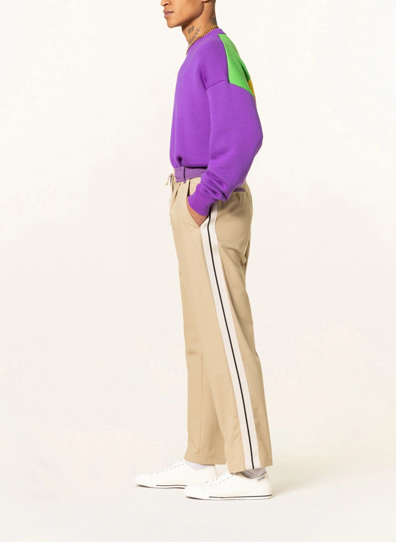 Palm Angels o1y0325 Casual Pant in Beige Size US 30 / EU 46 - 2 Thumbnail