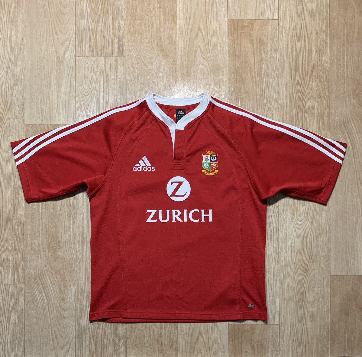 Adidas 2005 Adidas NEW Zealand Tour ZURICH Rugby Union Jersey Size US L / EU 52-54 / 3 - 1 Thumbnail