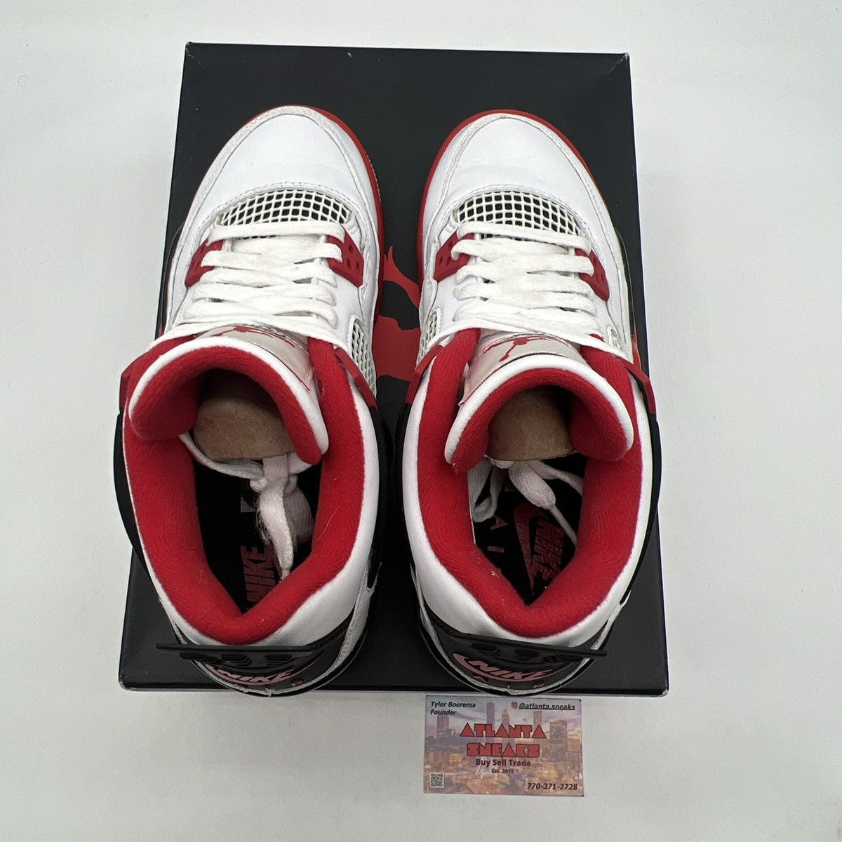 Jordan Brand Air Jordan 4 Fire Red Size US 5.5 / EU 38 - 7 Thumbnail