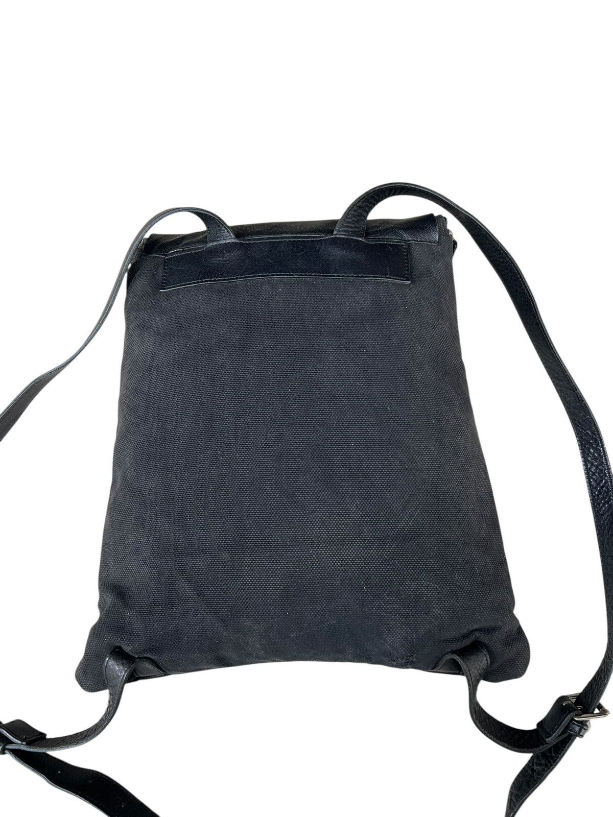 Leather Pour Deux Acce Japan Black Leather Backpack Rucksack Bag Size ONE SIZE - 12 Thumbnail
