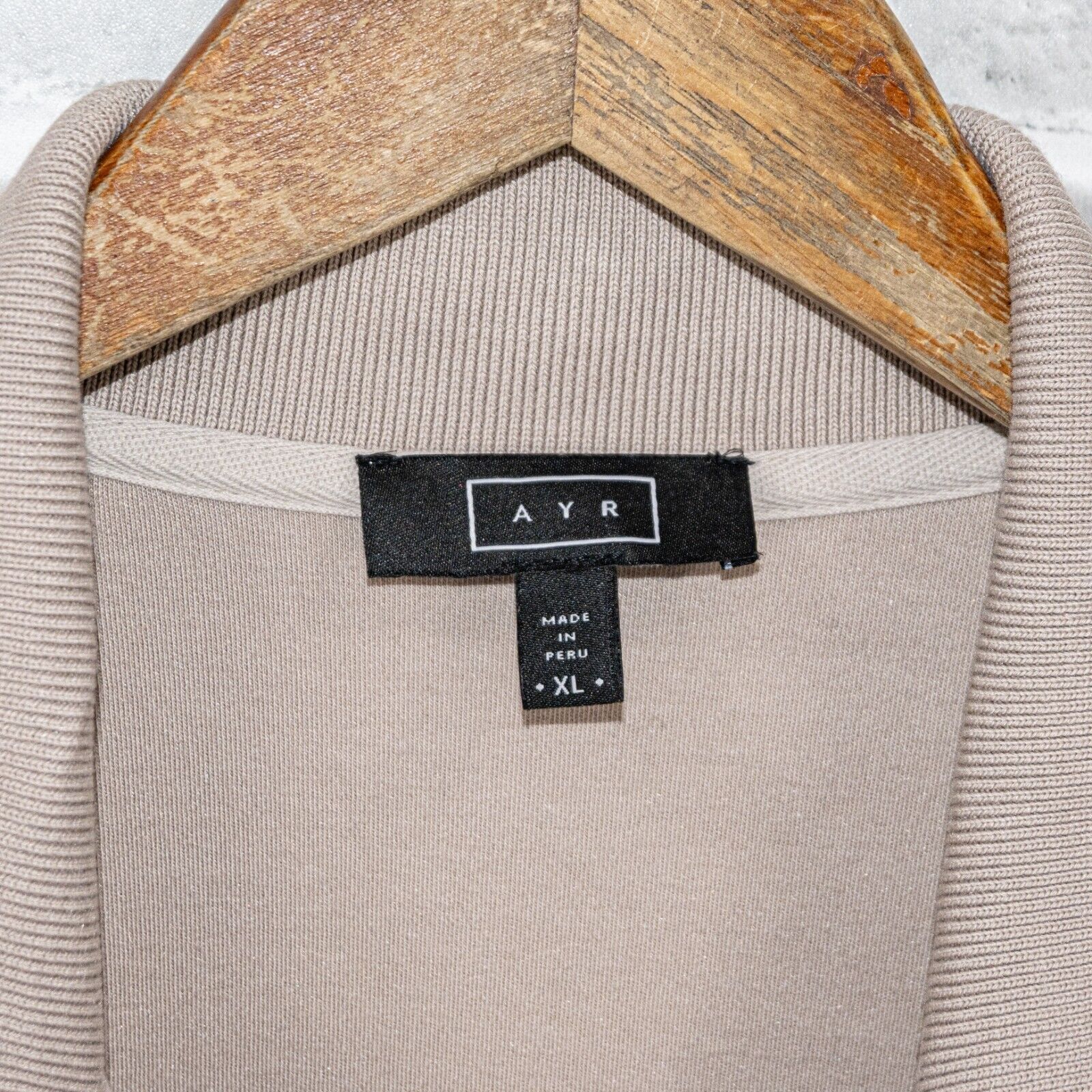 Other AYR The PhD Long Sleeve Collared Pullover Sweater in Beige Size US XL / EU 56 / 4 - 2 Thumbnail