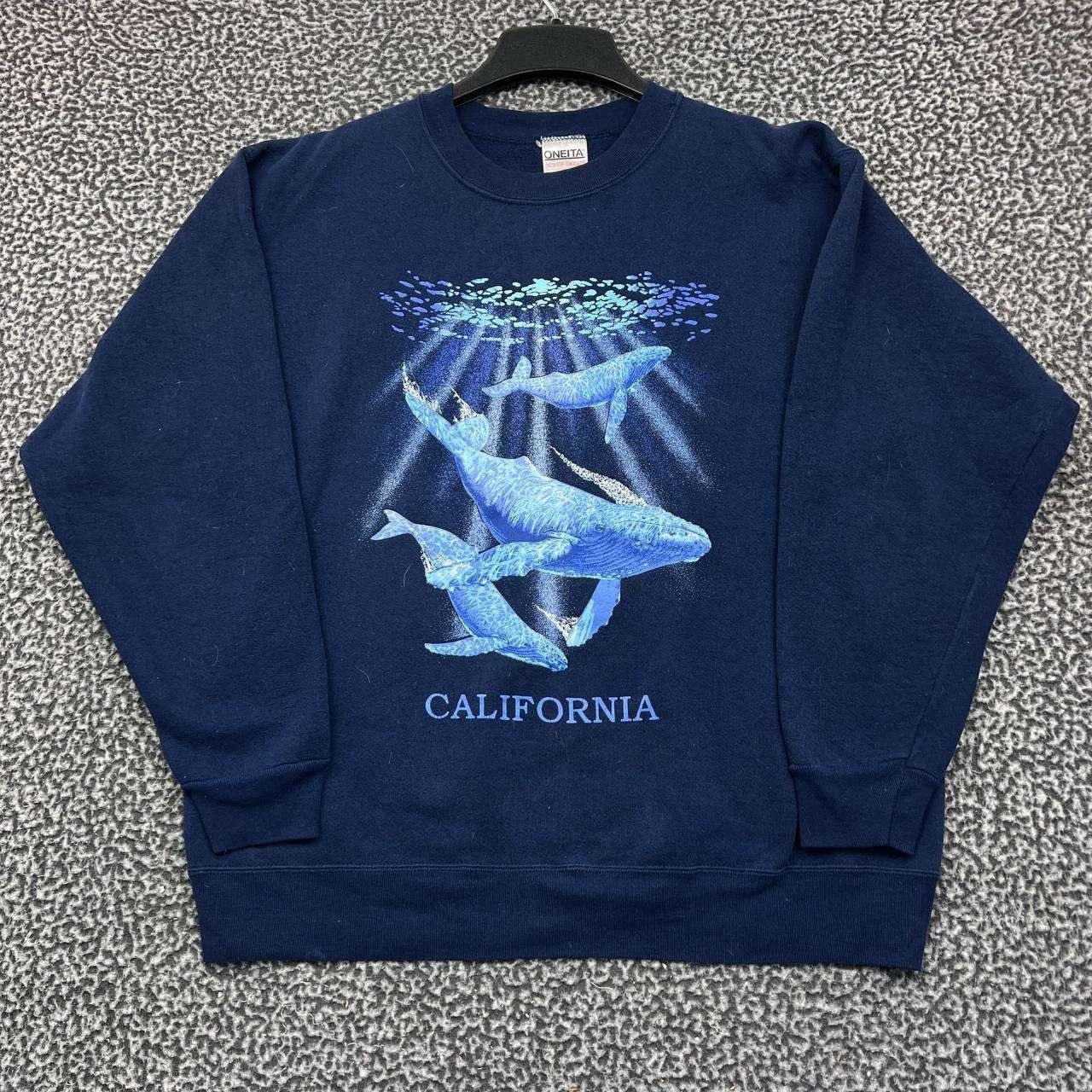 Other Vintage Teddy California Dolphin Sweatshirt L Fleece Oneita Size US L / EU 52-54 / 3 - 1 Thumbnail