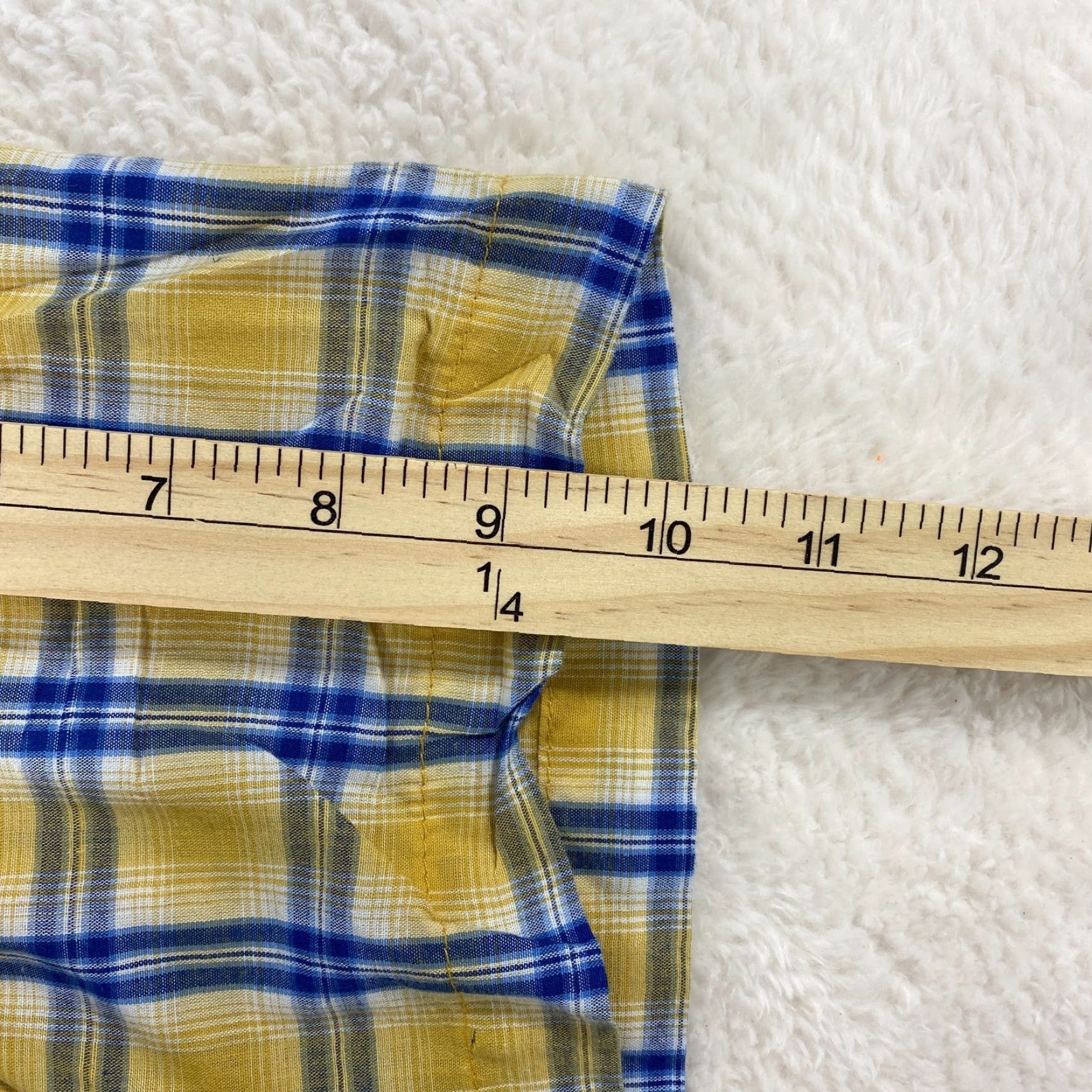 Wrangler VINTAGE Wrangler Cowboy Western Short Sleeve Pearl Snap Yellow Striped Shirt Mens Size L Size US L / EU 52-54 / 3 - 5 Thumbnail