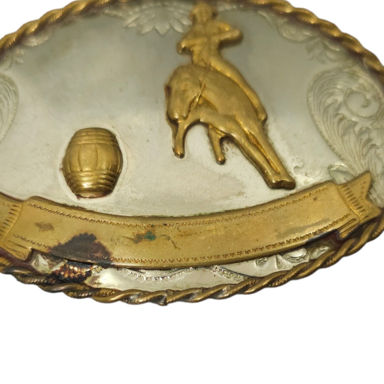 Other Western Barrel Racing Rodeo Vintage Cowboy Belt Buckle Size ONE SIZE - 8 Thumbnail