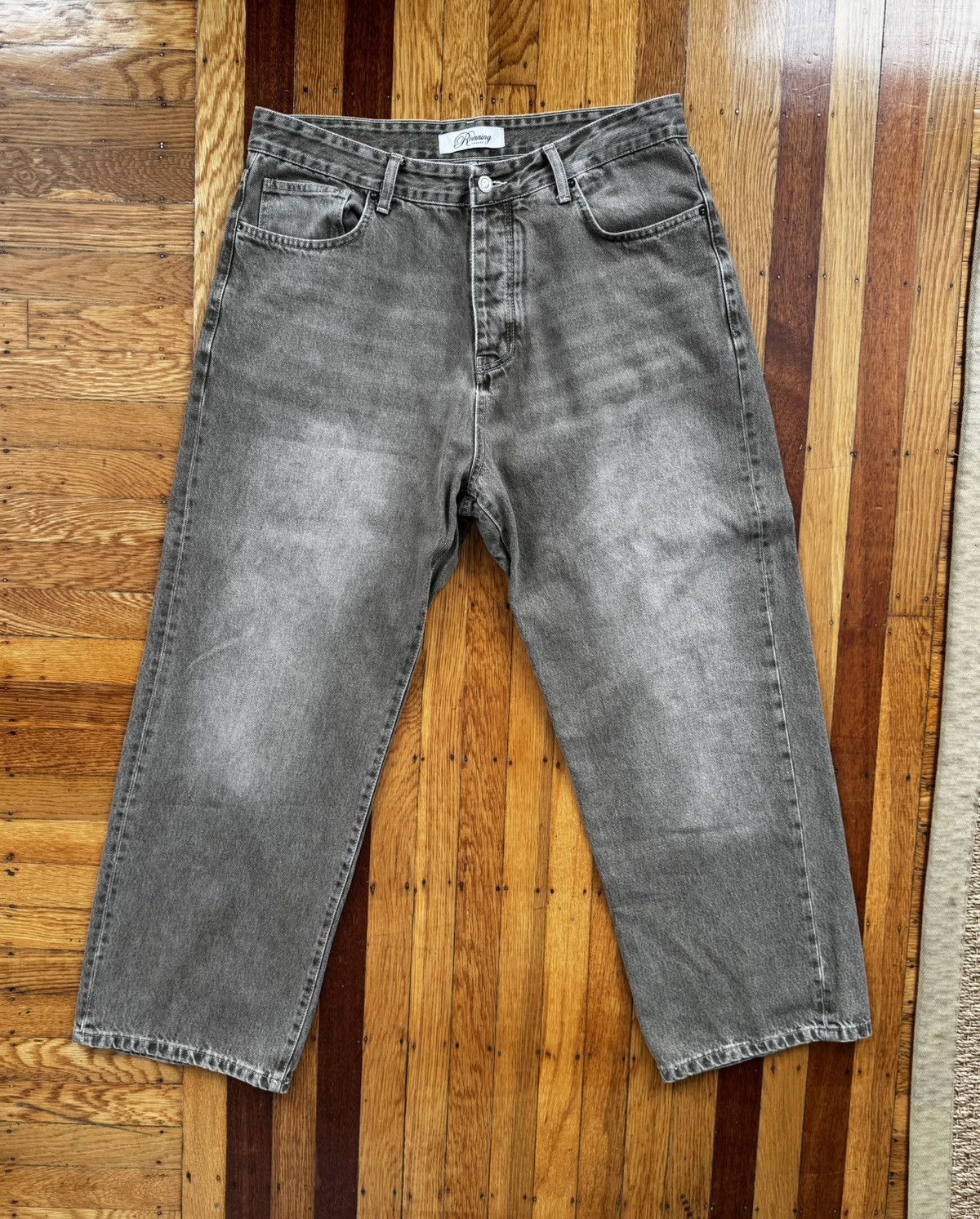 Ronning Ronning green grey wash wide leg jeans Size US 36 / EU 52 - 1 Thumbnail