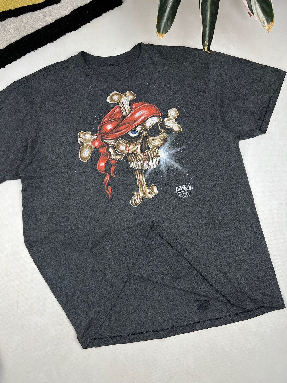 Vintage Vintage 1992 Just Brass bad to the bone tee 3D Emblem Shirt Size US XL / EU 56 / 4 - 6 Thumbnail