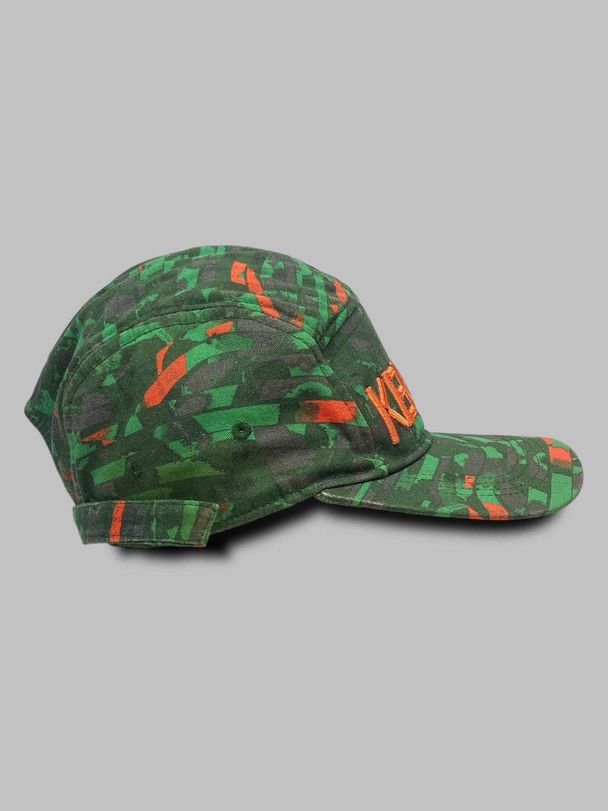Kenzo 🔥 KENZO CAMOUFLAGE STYLE 5-PANEL CAP HAT LUXURY STRETWEAR Size ONE SIZE - 3 Thumbnail