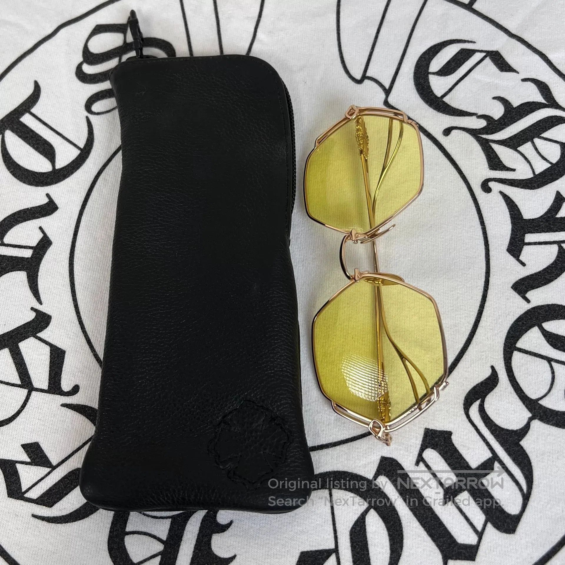 Chrome Hearts Chrome Hearts Gold Trim Sunglasses. Size ONE SIZE - 6 Thumbnail