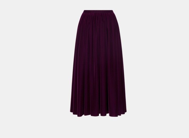 Dior o1w1db10225 411J33A5 Midi Skirt in Purple Size 27" / US 4 / IT 40 - 1 Thumbnail