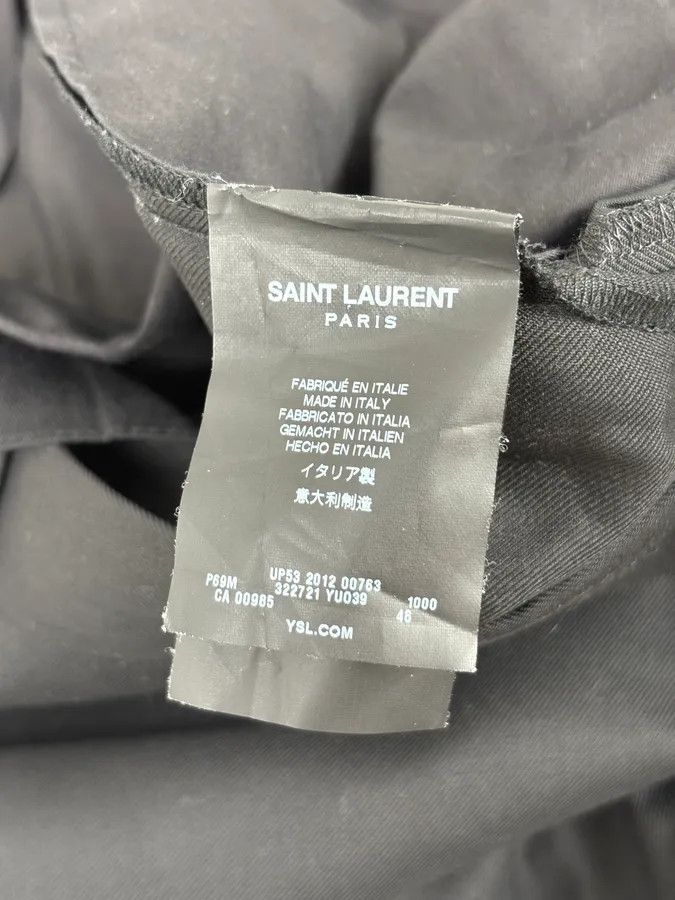 Saint Laurent Paris SS2012 Saint Laurent Black Classy Tailored Pants by Hedi Slimane Size US 32 / EU 48 - 8 Thumbnail