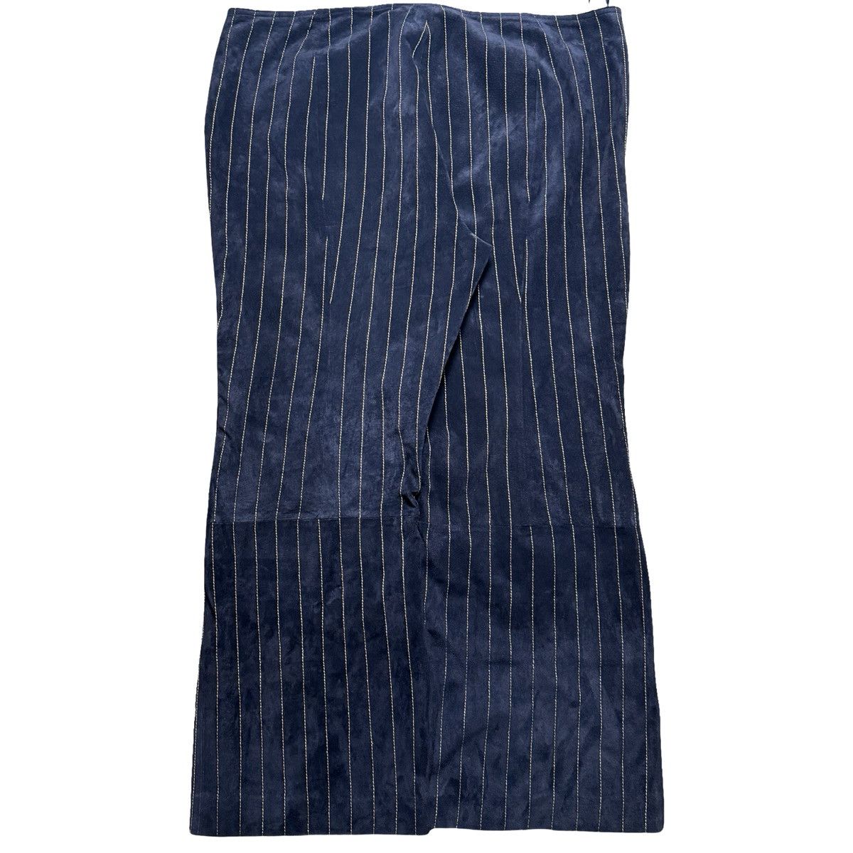 Wilsons Leather Wilsons Leather Maxima Pants 18 Navy Pinstripe Leather Size 39" - 7 Thumbnail