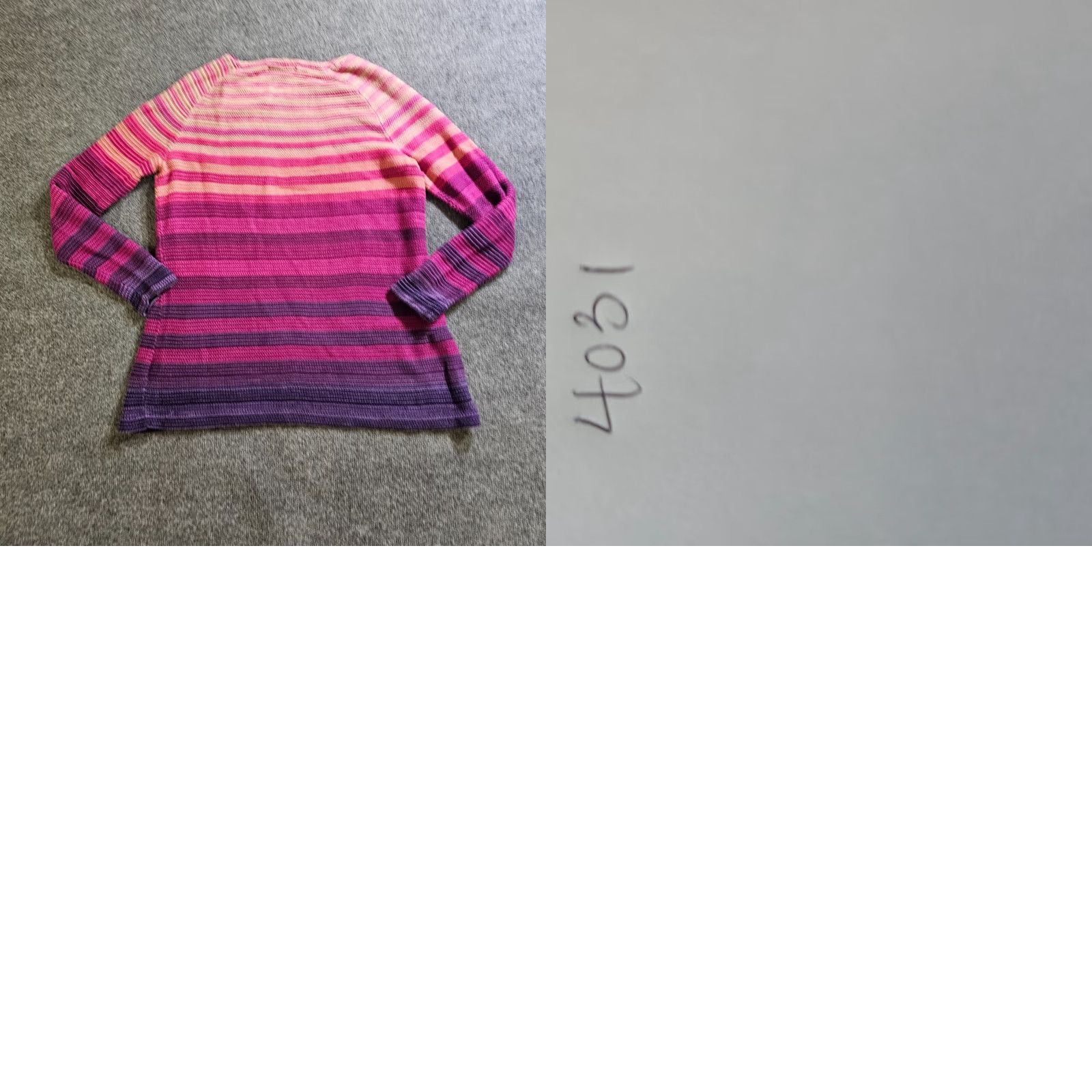 Vintage Foxcroft Sweater Top Womens XL Pink Purple Striped Long Sleeve Round Neck Casual Size XL / US 12-14 / IT 48-50 - 8 Thumbnail