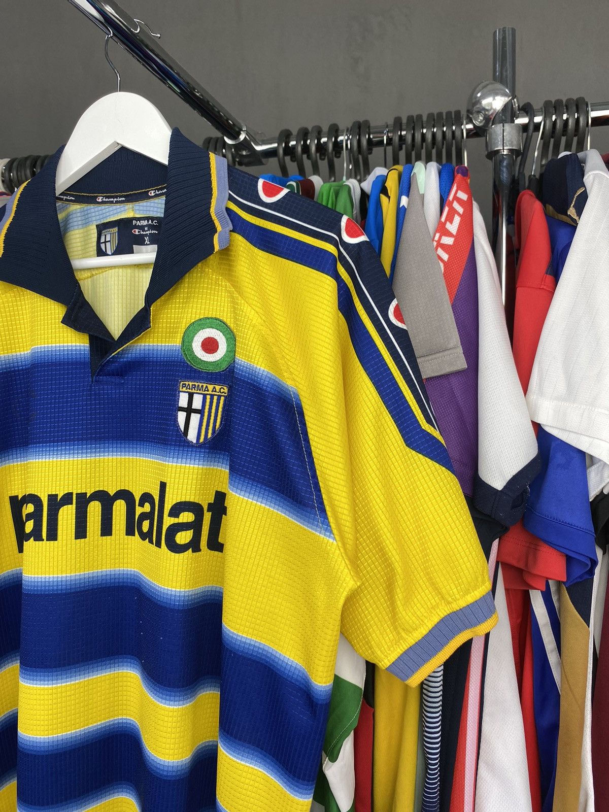 Champion 1999/00 CHAMPION AC PARMA HOME SOCCER FOOTBALL JERSEY SHIRT Size US XL / EU 56 / 4 - 4 Thumbnail
