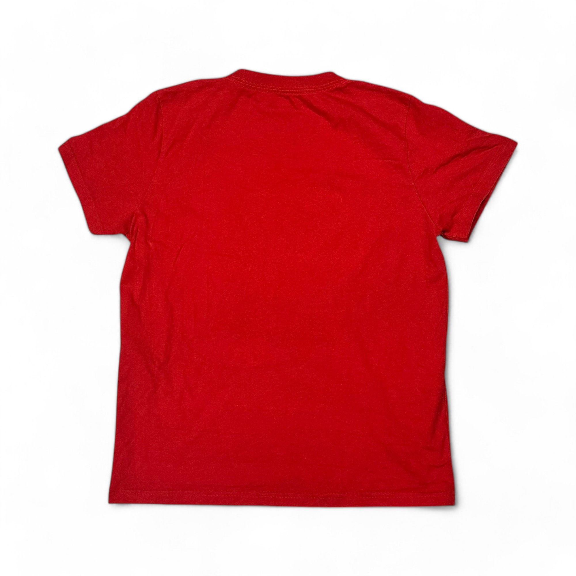 Balenciaga Balenciaga T-Shirt BB Logo Print Red Cotton Size M / US 6-8 / IT 42-44 - 2 Thumbnail