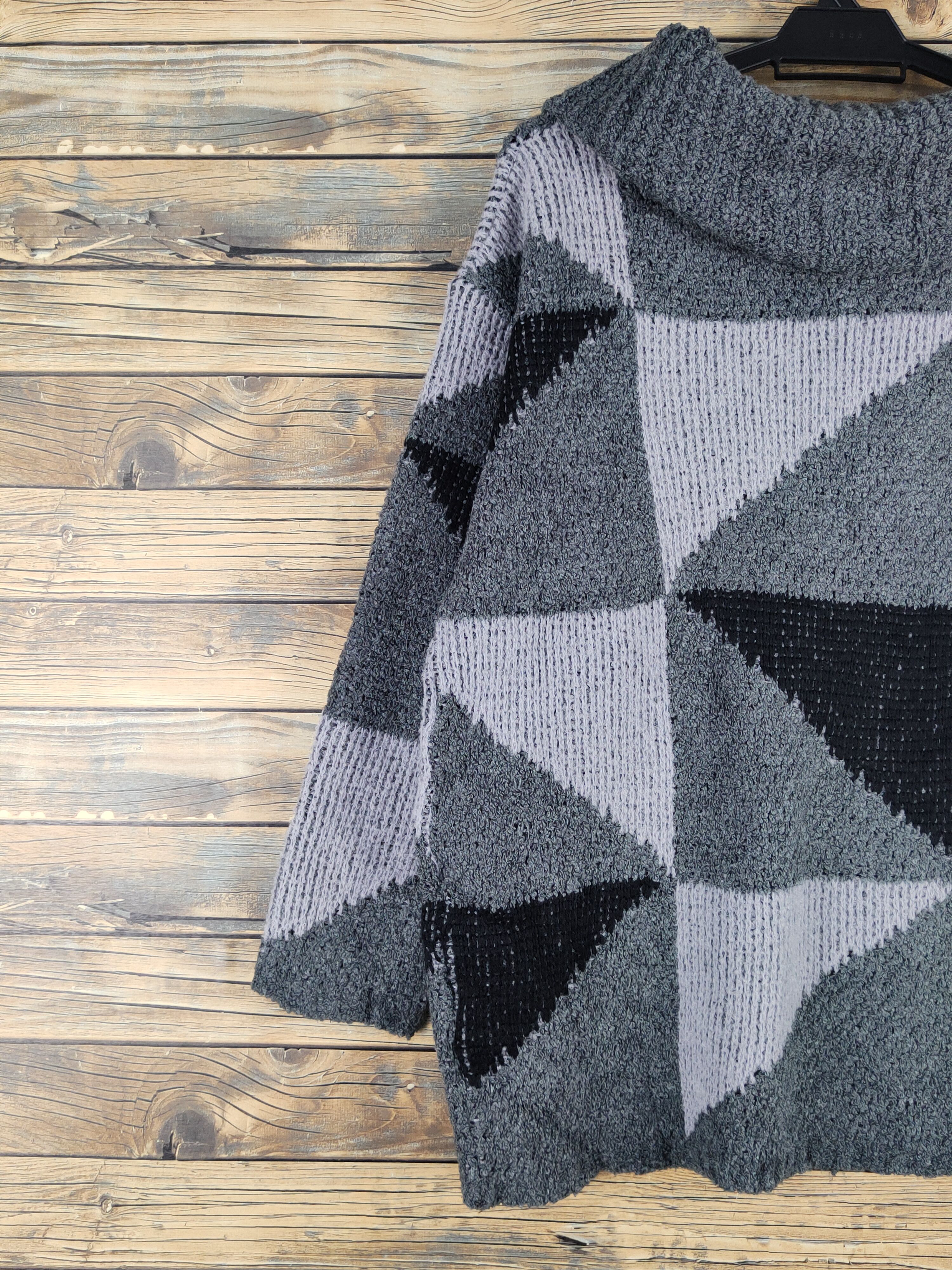 Homespun Knitwear Epris Claire Dark Gray Knitwear Sweatshirts #W1349 Size M / US 6-8 / IT 42-44 - 8 Thumbnail