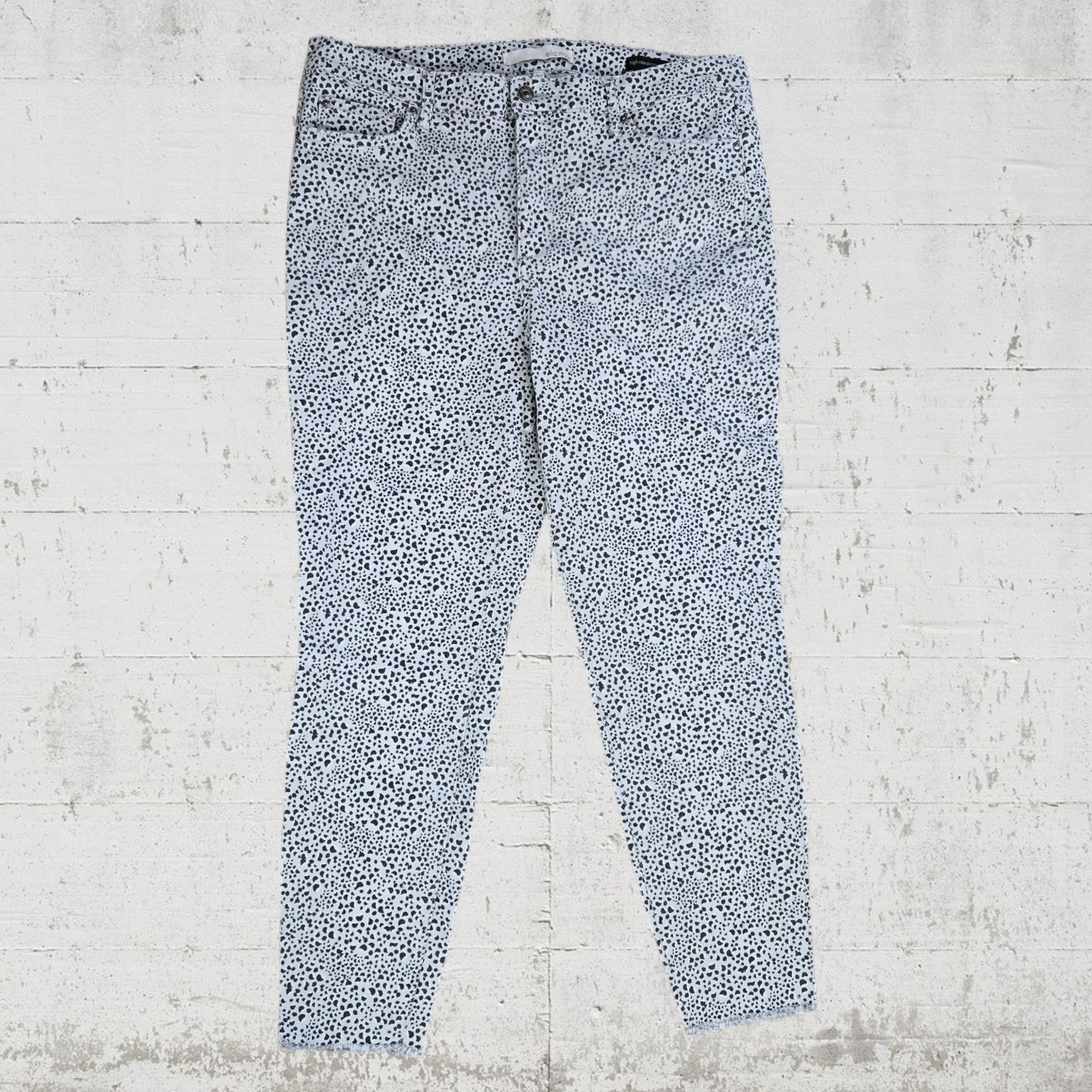 Other Ella Moss Gray Animal Print Skinny Jeans Size 32 Size 32" / US 10 / IT 46 - 2 Thumbnail