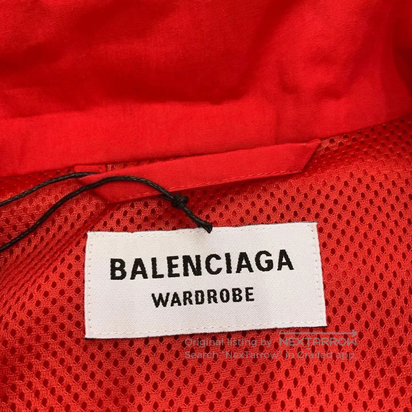 Balenciaga Balenciaga Red Double Logo Windbreaker Jacket. Size US XS / EU 42 / 0 - 5 Thumbnail