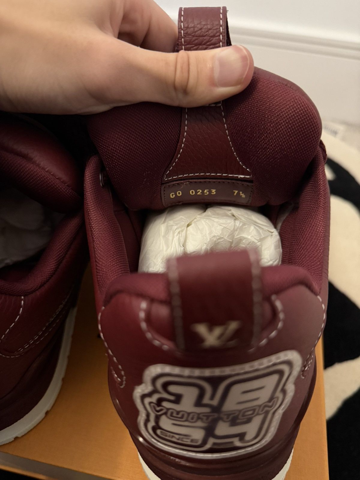 Louis Vuitton Louis Vuitton Skate Sneakers in Bordeaux Red Size US 7.5 / EU 40-41 - 7 Thumbnail