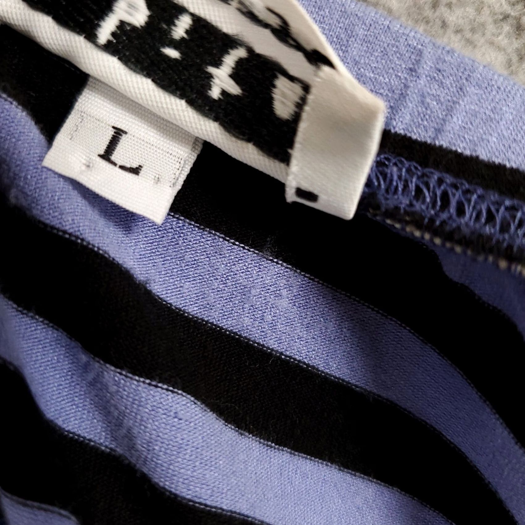 Habitat Habitat Maxi Skirt Womens Size Large Purple Black Stripes Long Stretch Skirt Bohemian Vintage No Size 36" / US 14 / IT 50 - 6 Thumbnail