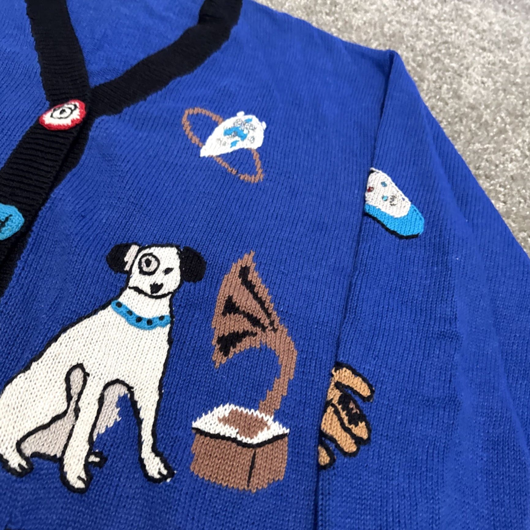 Vintage VINTAGE J Two Cardigan Sweater Knit Cotton Blue 3X Women 90s Plus Shirt Ladies Mens? Size XXL / US 16-18 / IT 52-54 - 7 Thumbnail